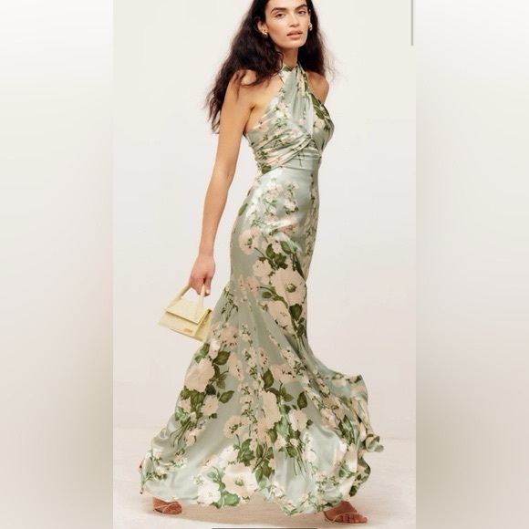 Reformation Veria Silk Dress - Picture 1 of 9